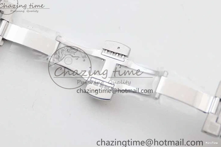 MIROTIME 0120 FastDry Portugieser Chronograph IW371615 ZF Best Edition Green Dial on SS Bracelet A7750 (Slim Movement) 7038